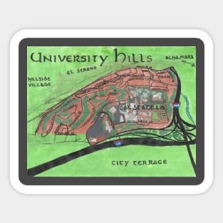 University Hills Sticker